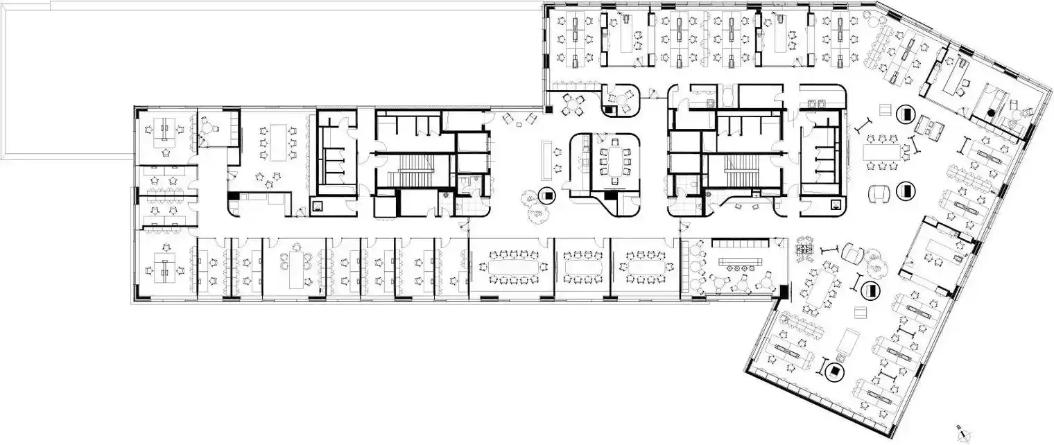 新的lucron办公室布局分为两部分.北 - 抖音