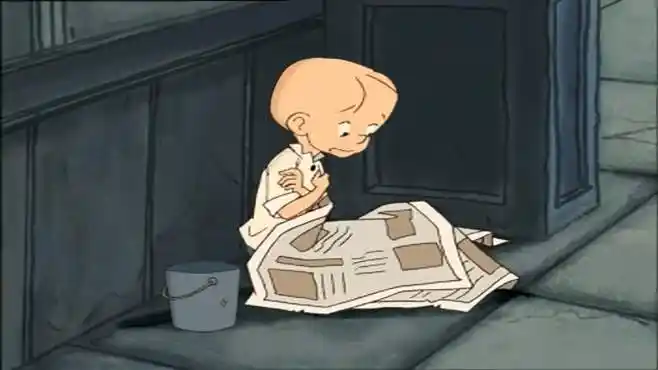 三毛流浪记:三毛真是善良,就算是饿着肚子,也要帮助别人!