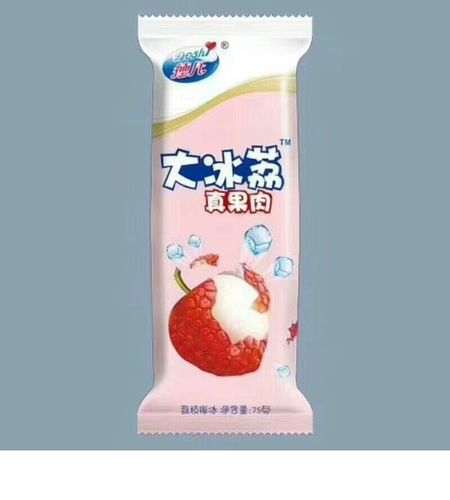 德氏大冰荔枝果肉5支整箱网红雪糕冰棍冰激凌冰淇淋冷饮70g*5支
