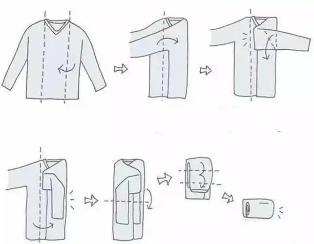 手把手教你两秒叠好一件t恤,太实用了!果断收藏!