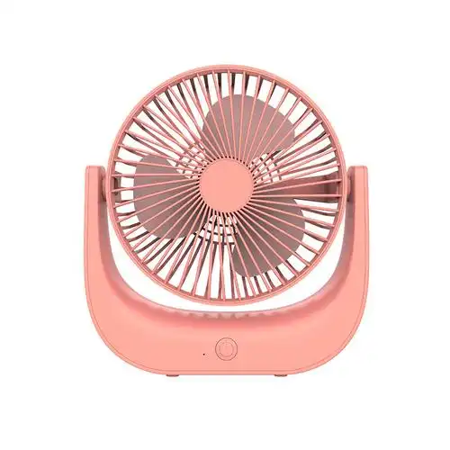 电风扇佳星jasun电风扇桌面小风扇小台扇usb充电马卡龙风扇白色小台扇