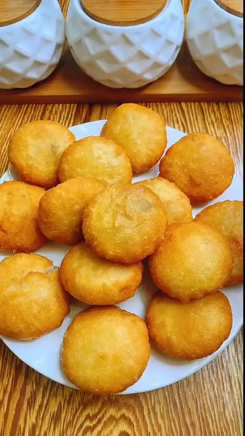 美食记#炸糖糕个个空心吃不够