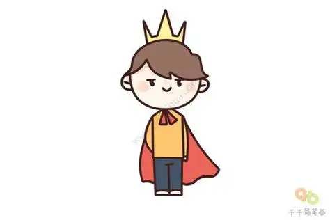 小王子简笔画简单又帅 小王子简笔画简单又帅加风景