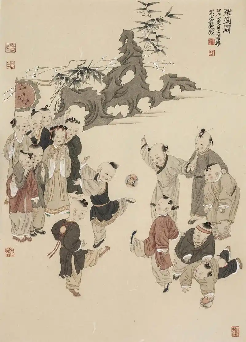   作品名称 蹴鞠图 作品分类 国画 售价 议价 年代 2014 尺寸 51x