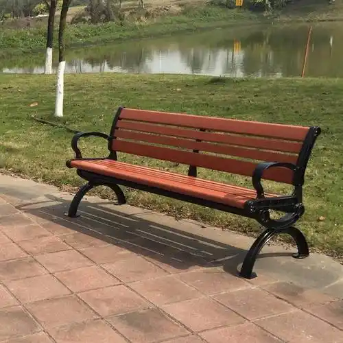 舟山铸铝户外公园长椅小区广场户外休闲椅子长条凳庭院花园靠背长座椅