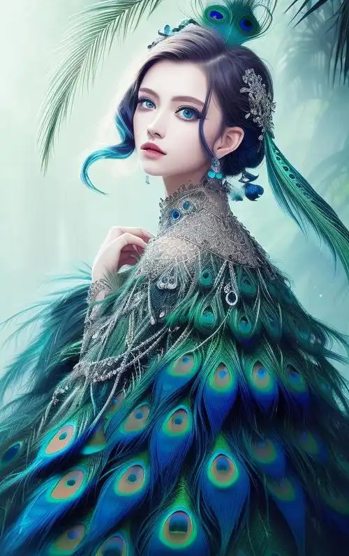 ai绘画美学63孔雀公主的传说