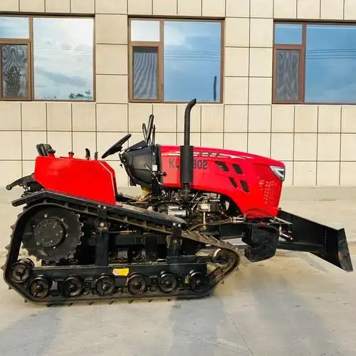 橡胶履带拖拉机 宏博农用柴油履带旋耕犁履带旋耕机 50马力履带拖拉机