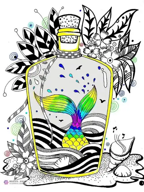 创意儿童画,装饰画,手工粘贴画