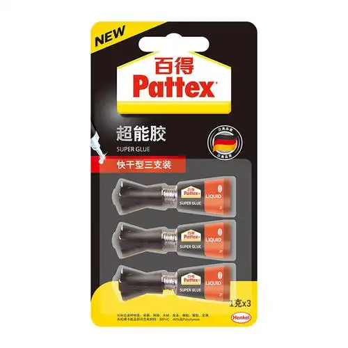 百得psk6c 超能胶瞬间快干胶水502强力粘接陶瓷金属木材塑料皮革