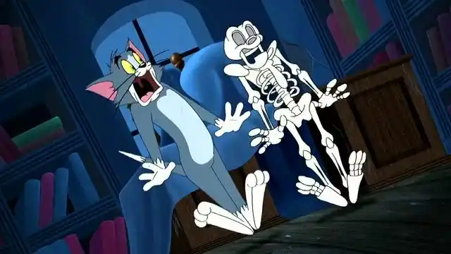 猫和老鼠:这是不是你一个人看恐怖片时候的样子呢?