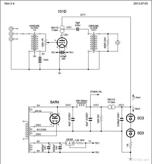 牛出101直热式胆前级(附电路图) - powered by discuz!