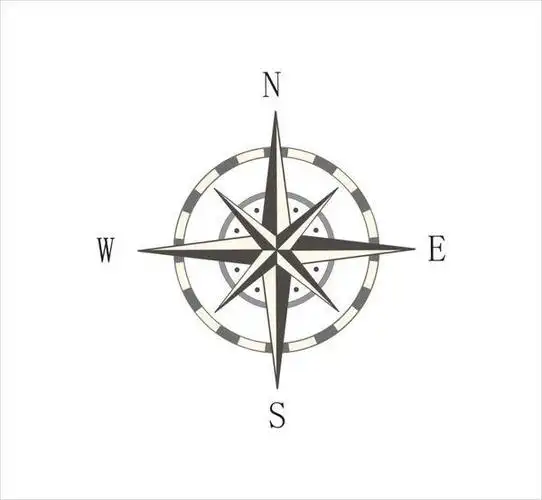 图纸上的指北针是什么样