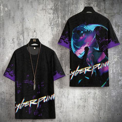 赛博朋克边缘行者 露西t恤短袖速干体恤衫季痛衣半袖宽松衣服【3天内