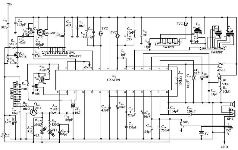 全波段收音机电路原理