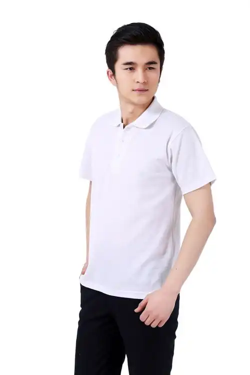 工作服t恤定制广告衫短袖男带领体恤夏装纯色大码工装班服t