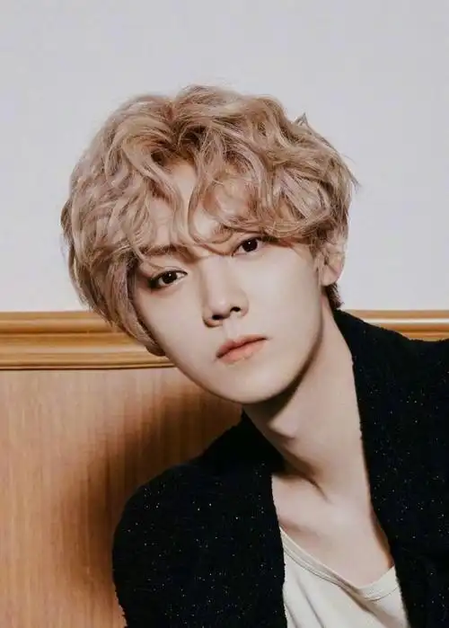 鹿晗金色卷毛发型上热搜,颜值重回男团时期,太有少年感了