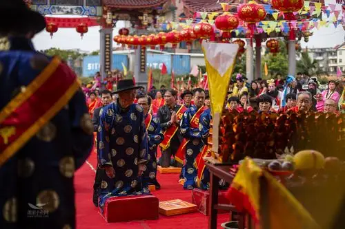 涵江石庭铁山村的祭天地