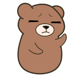 卡通棕色小熊拍肚子gif动图_动态图_表情包下载_soogif