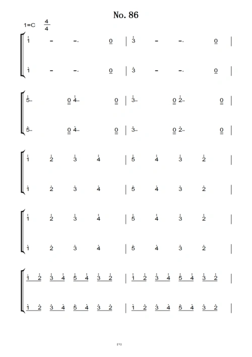 拜厄钢琴基础教程-no.