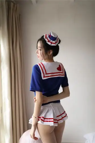 日系水手制服 情趣内衣诱惑超短百褶裙性感学生服角色扮演套装