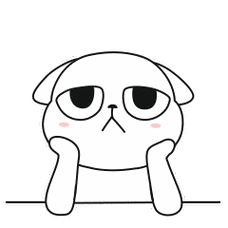 二宠狗狗托腮发呆gif动图_动态图_表情包下载_soogif