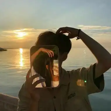 情侣头像真人一人一半分开118