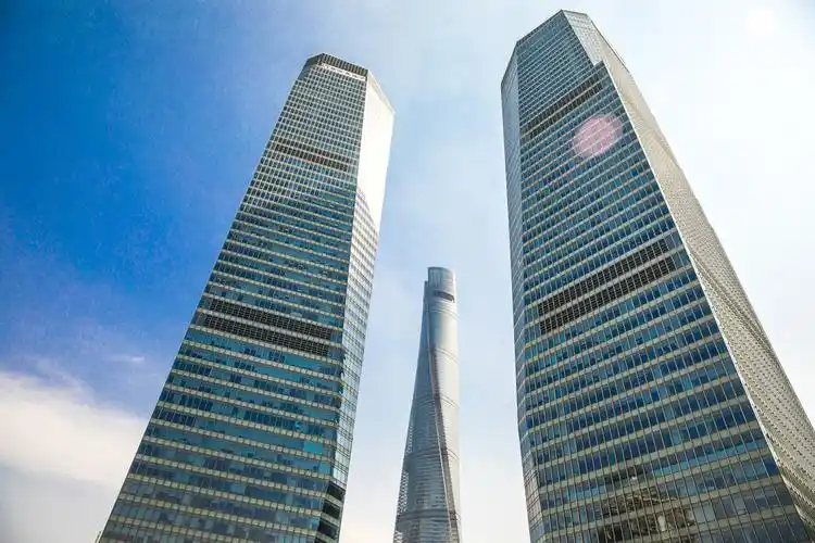 商务城市建筑群楼背景图片