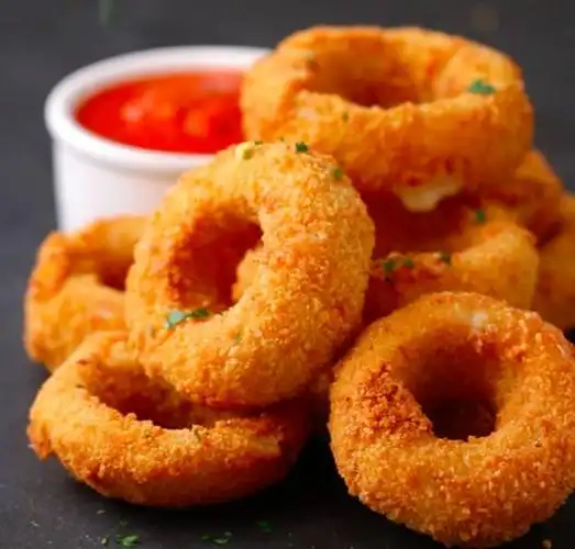 芝士炸洋葱圈最好的下午茶点心希望你喜欢