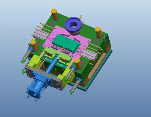 施耐德菱形配电盒压铸模具设计