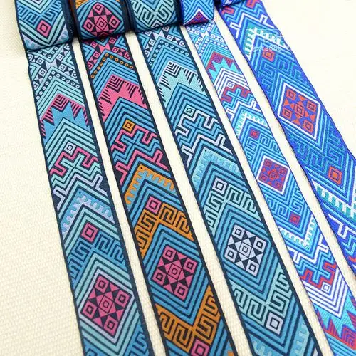 广西简约壮锦花纹织带壮族服装配饰装饰花边壮绣