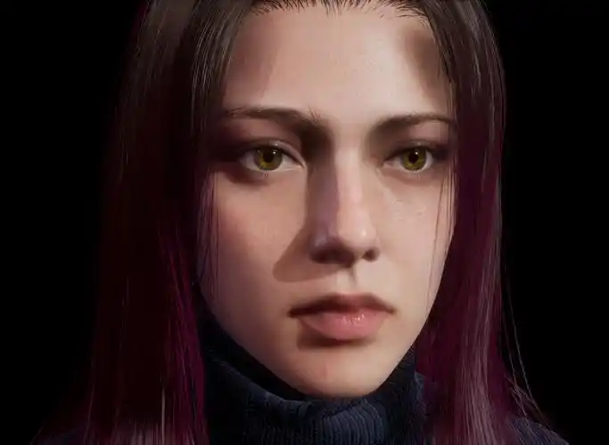 女子肖像|三维|人物/生物|青彦 - 原创作品 - 站酷 (zcool)