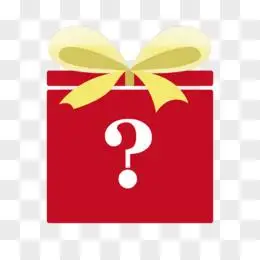 卡通手绘神秘礼物素材