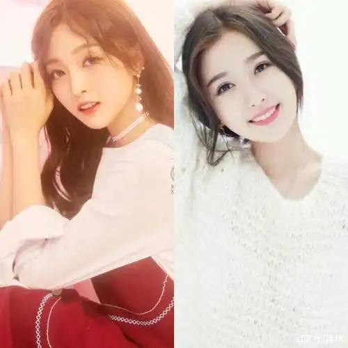 虞书欣和吴宣仪笑起来,真的很难分彼此,不过虞书欣看起来少女感十足