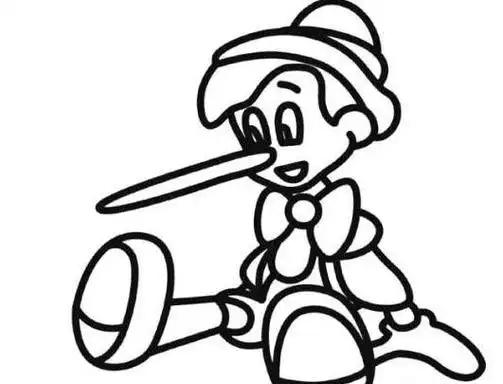 木偶奇遇记卡通人物简笔画长鼻子的匹诺曹匹诺曹简笔画