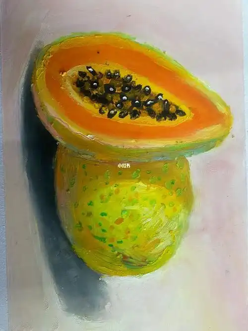 油画棒水果,油画棒苹果,油画棒课程