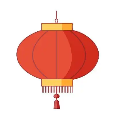 彩色手绘卡通灯笼新年元素灯笼元素png素材