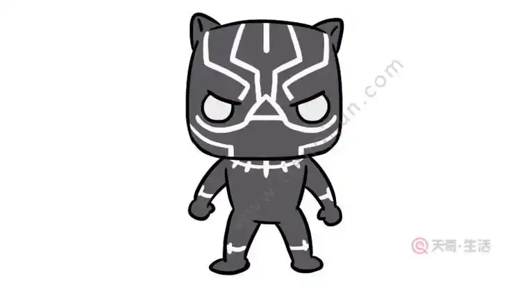 黑豹简笔画步骤 黑豹简笔画教程