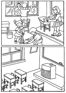 做完值日.教室里什么样? 题目和参考答案——青夏教育精英家教网