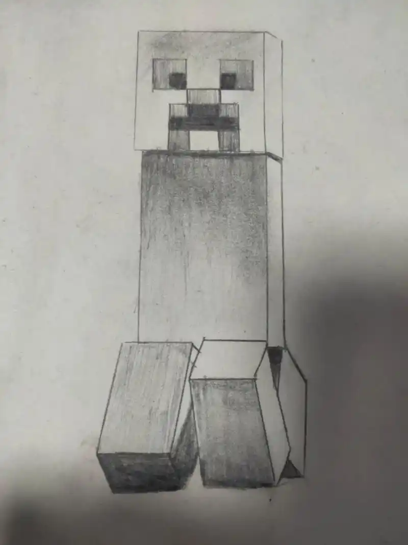 我的世界绘画 苦力怕 我的世界绘画 苦力怕