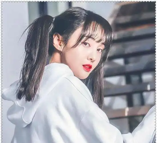 鞠婧祎的双马尾郑爽的双马尾程潇的双马尾看到杨颖说十八都信
