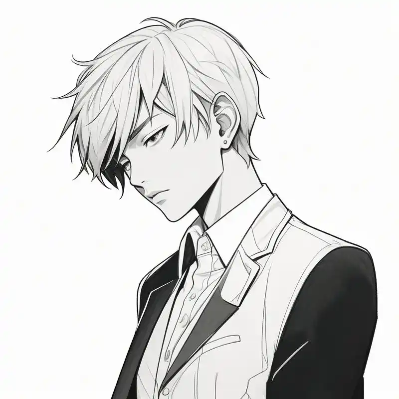 9897 绅士风范·西装男头像