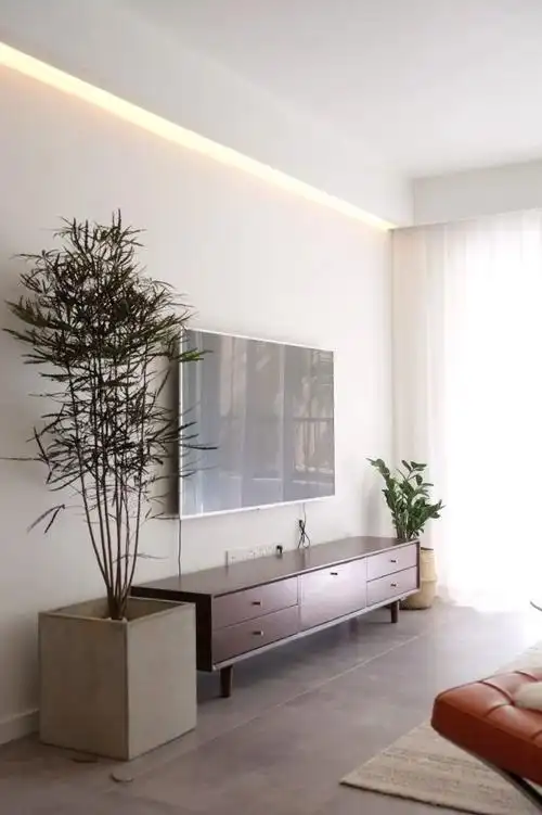 广州装修乳胶漆电视背景墙效果图大全,美观简约大方耐看