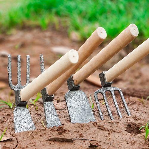 户外栽菜花锄小型园林小锄头种菜家用挖土除草种花钓鱼园艺锄头耙