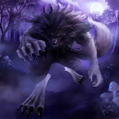 狼人头像动漫图片