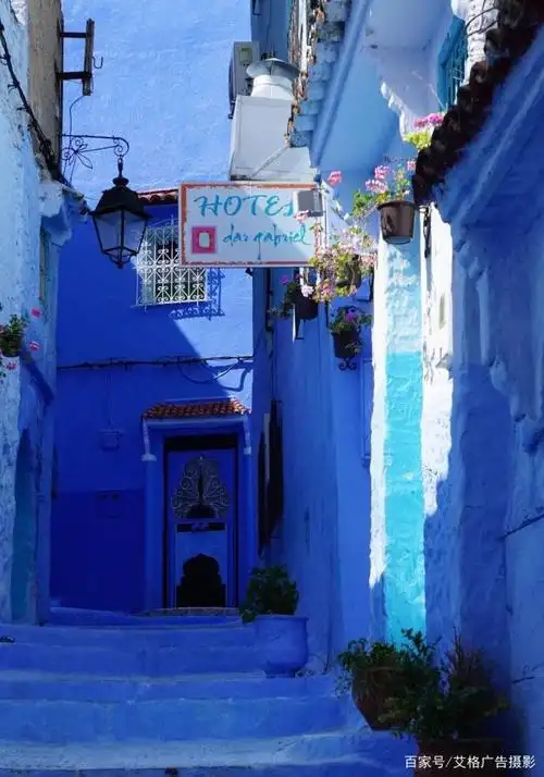 每日分享,宛若蓝色多瑙河般的摩洛哥舍夫沙万,蓝色的海洋