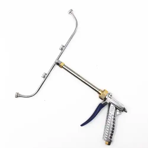 多喷头扇形打药机喷枪 扇形农用喷雾器可调雾化高压喷雾水枪短枪