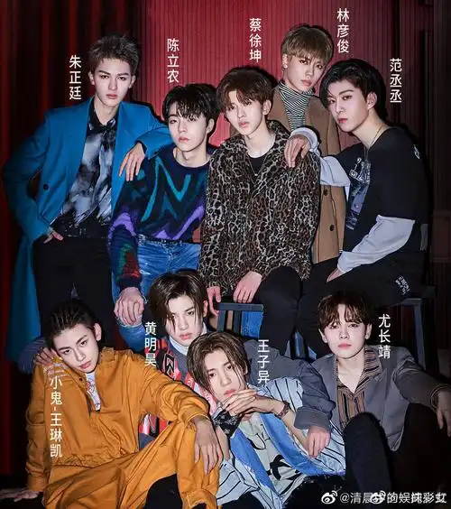 《百分九小宿舍》系列图之ninepercent九人合照2 正文明日零时更新