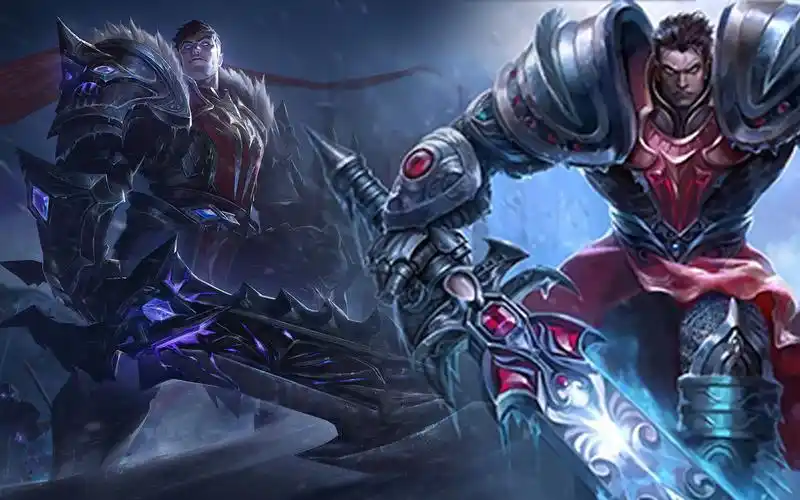 【英雄联盟手游】原画升级对比-死亡骑士 盖伦