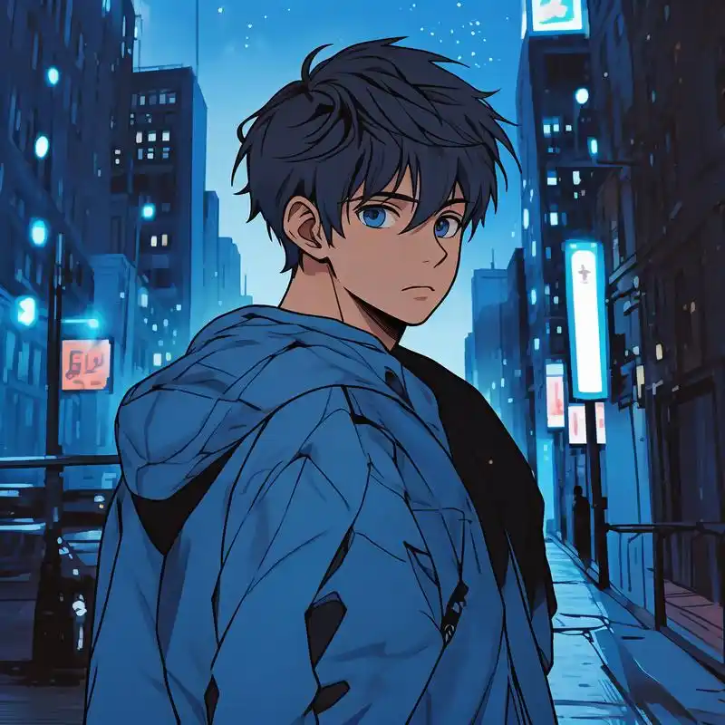 97 蓝色系男生头像精选 90 哇～这一系列的蓝色背景男生头像真是