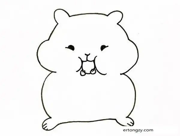 胖胖的小动物简笔画